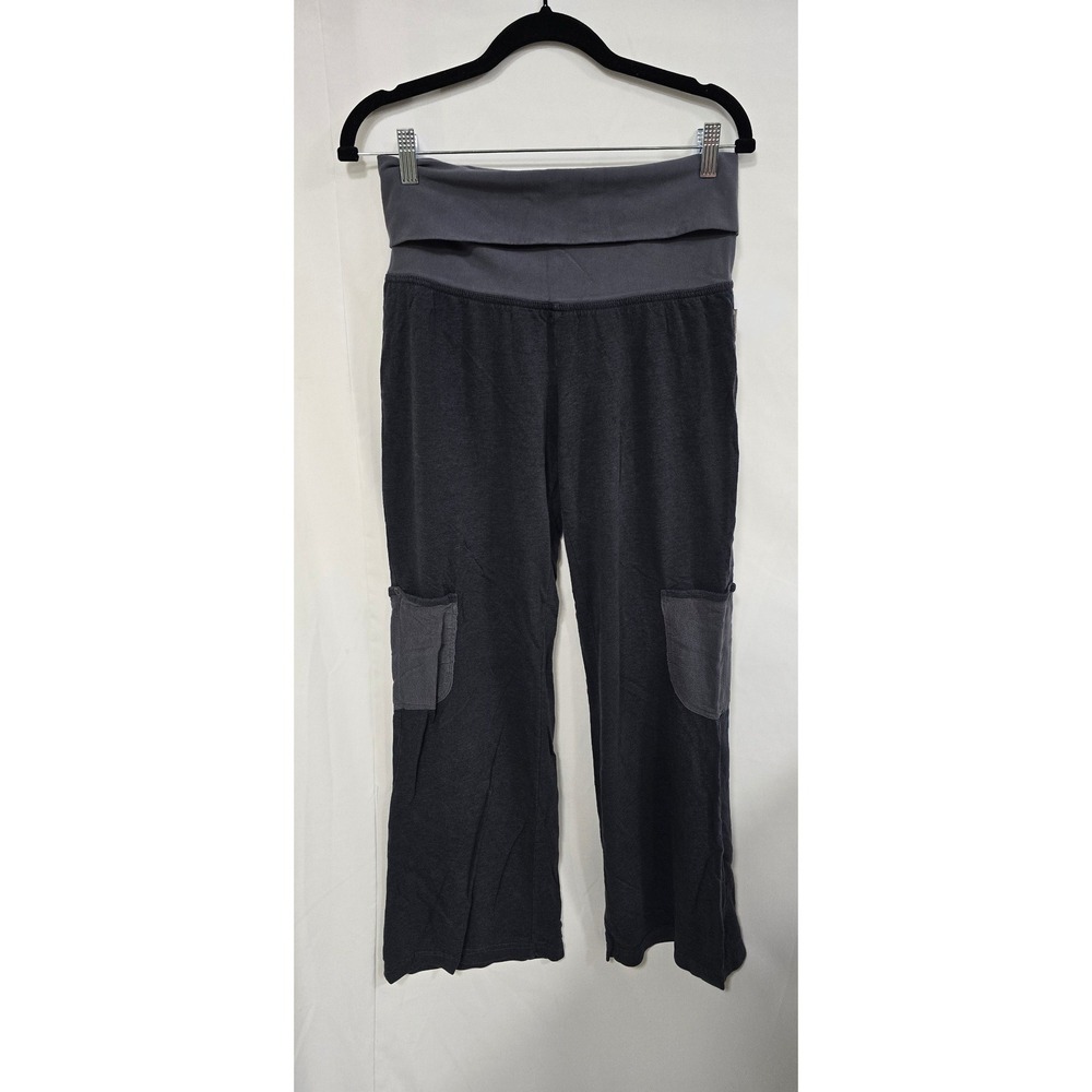 Y2K Mind Set by XCVI women M wide leg fold‎ over cargo sweatpants lagenlook boho